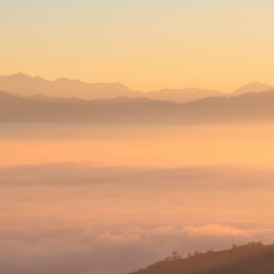 Sunrise over the Himalayas