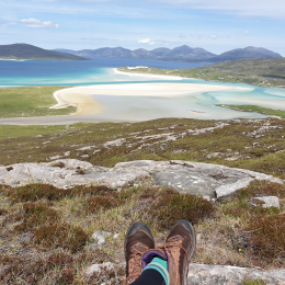 Looking down on Luskentyre Beach